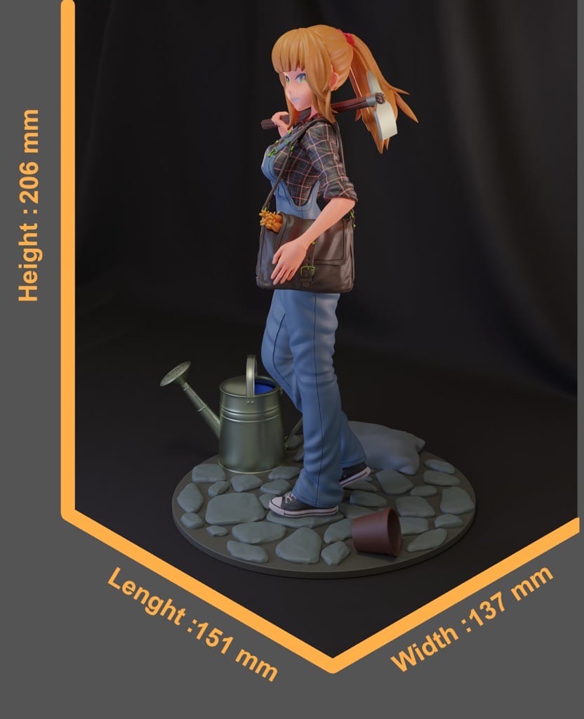 P站图纸印象馆 Moon Figures 园丁女孩 Moon Figures 园丁女孩