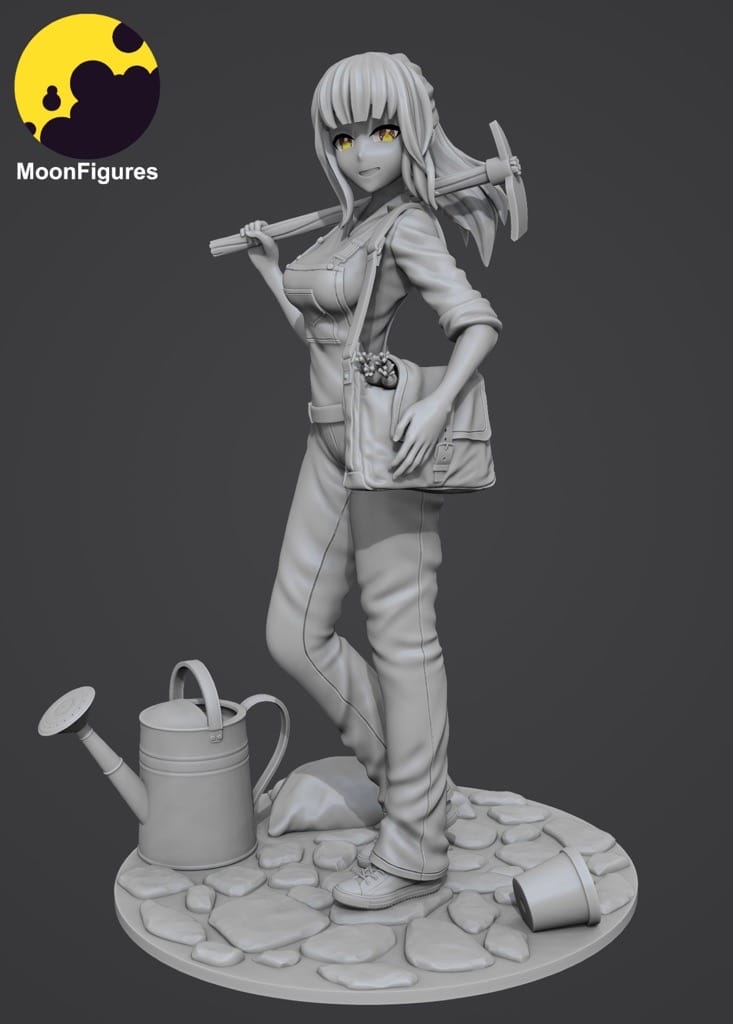 P站图纸印象馆 Moon Figures 园丁女孩 Moon Figures 园丁女孩