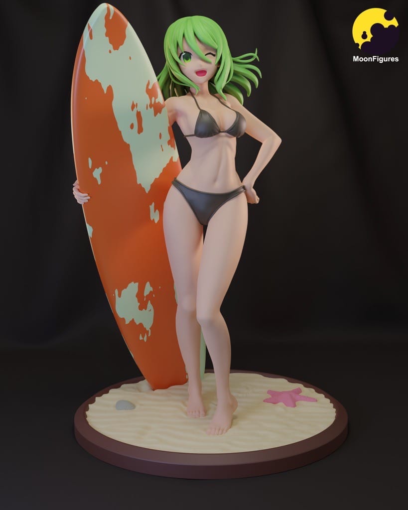 P站图纸印象馆 Moon Figures 冲浪女孩 Moon Figures 冲浪女孩