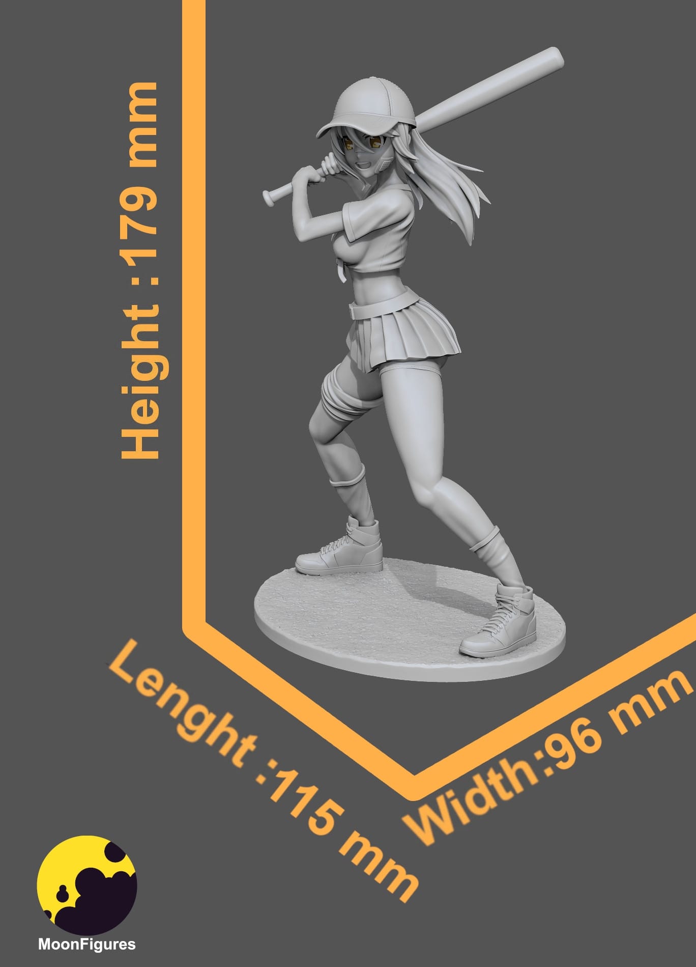 P站图纸印象馆 Moon Figures 棒球女孩 Moon Figures 棒球女孩