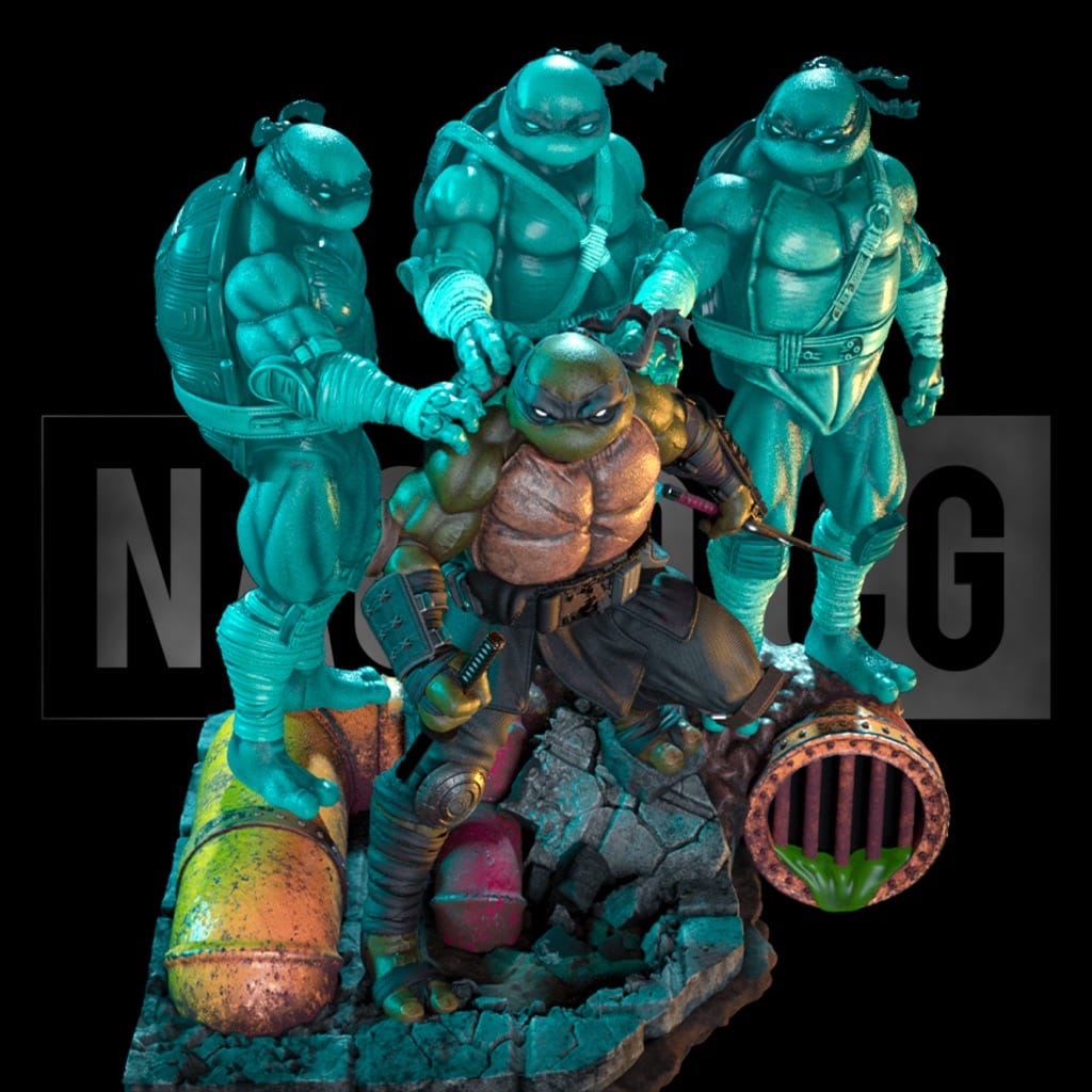 P站图纸印象馆 Nacho CG 忍者神龟 最后的武士 Nacho CG 忍者神龟 最后的武士