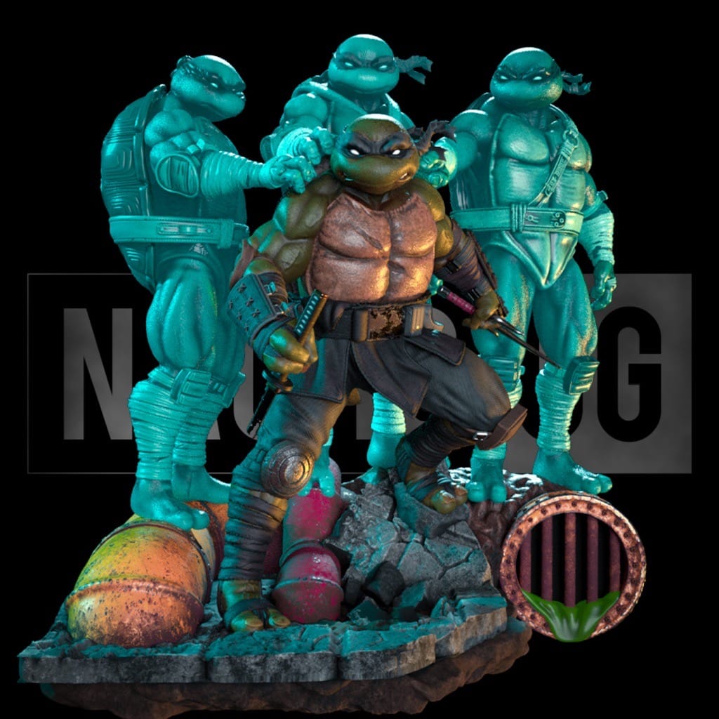 P站图纸印象馆 Nacho CG 忍者神龟 最后的武士 Nacho CG 忍者神龟 最后的武士