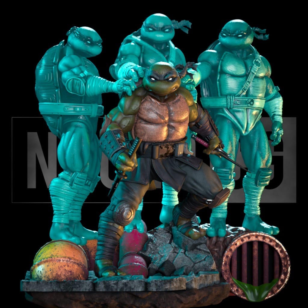 P站图纸印象馆 Nacho CG 忍者神龟 最后的武士 Nacho CG 忍者神龟 最后的武士