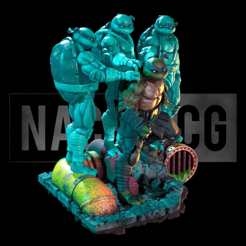 P站图纸印象馆 Nacho CG 忍者神龟 最后的武士 Nacho CG 忍者神龟 最后的武士