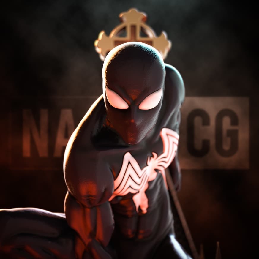 P站图纸印象馆 Nacho CG 漫威 共生体蜘蛛侠 Nacho CG 漫威 共生体蜘蛛侠