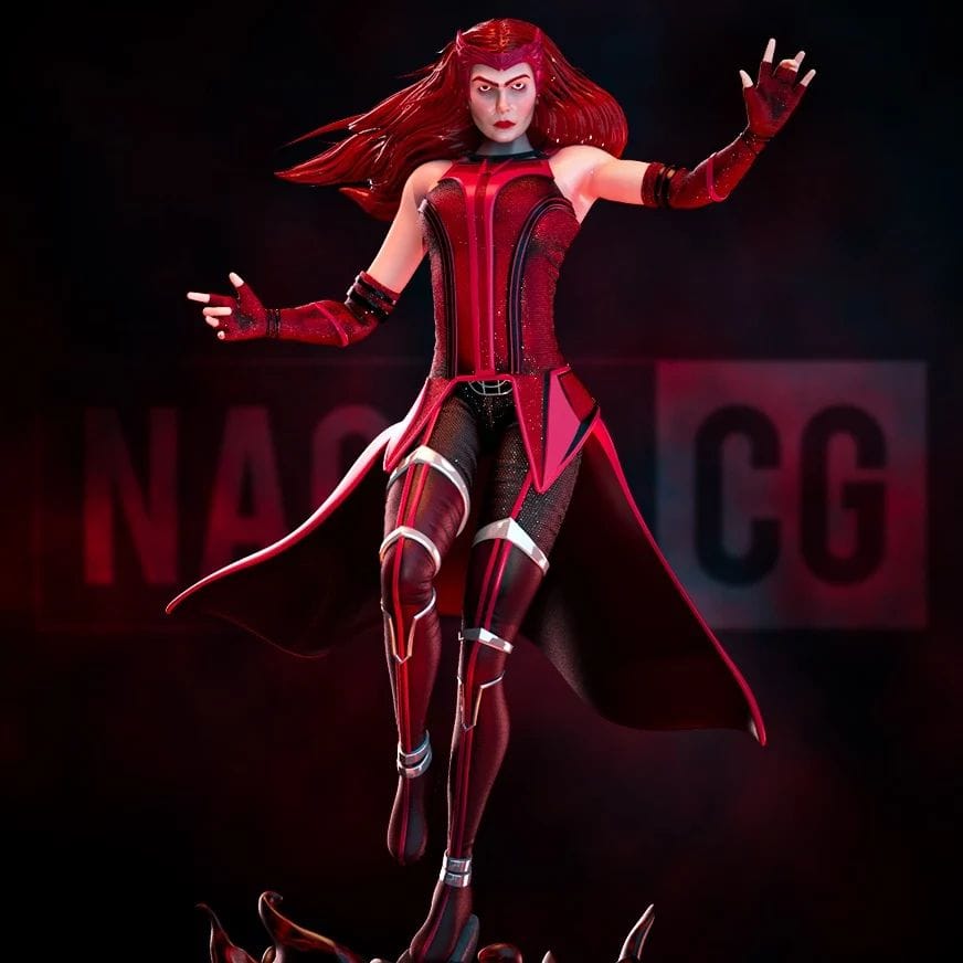 P站图纸印象馆 Nacho CG 漫威 复联 绯红女巫 Nacho CG 漫威 复联 绯红女巫