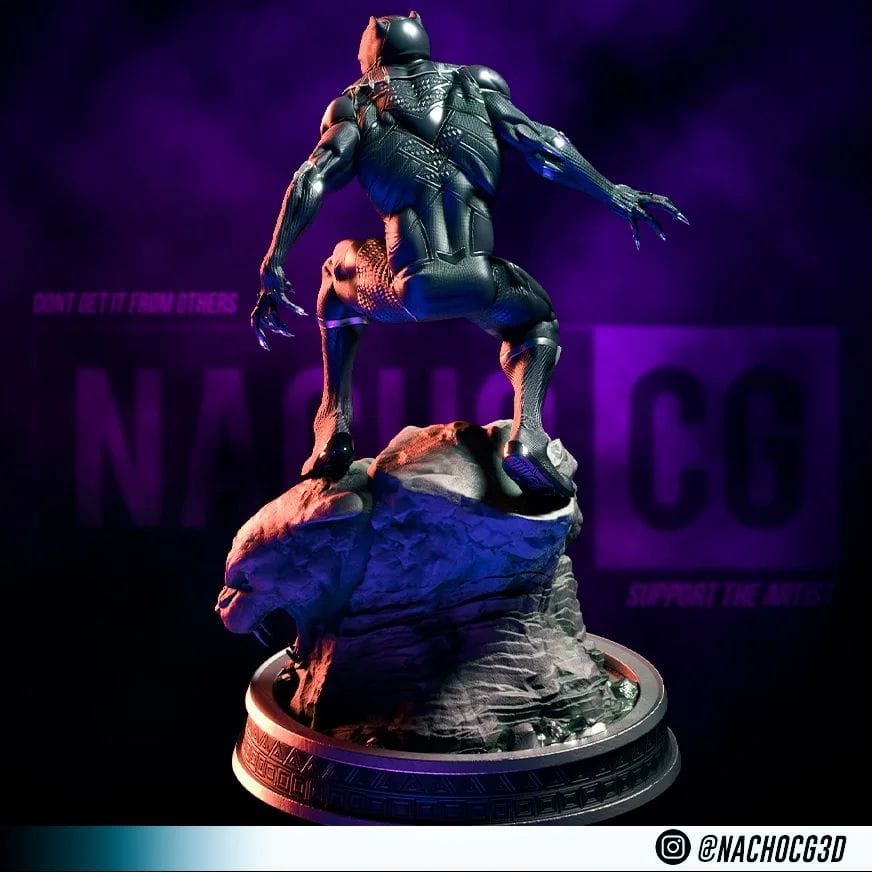 P站图纸印象馆 Nacho CG 漫威 黑豹 Nacho CG 漫威 黑豹