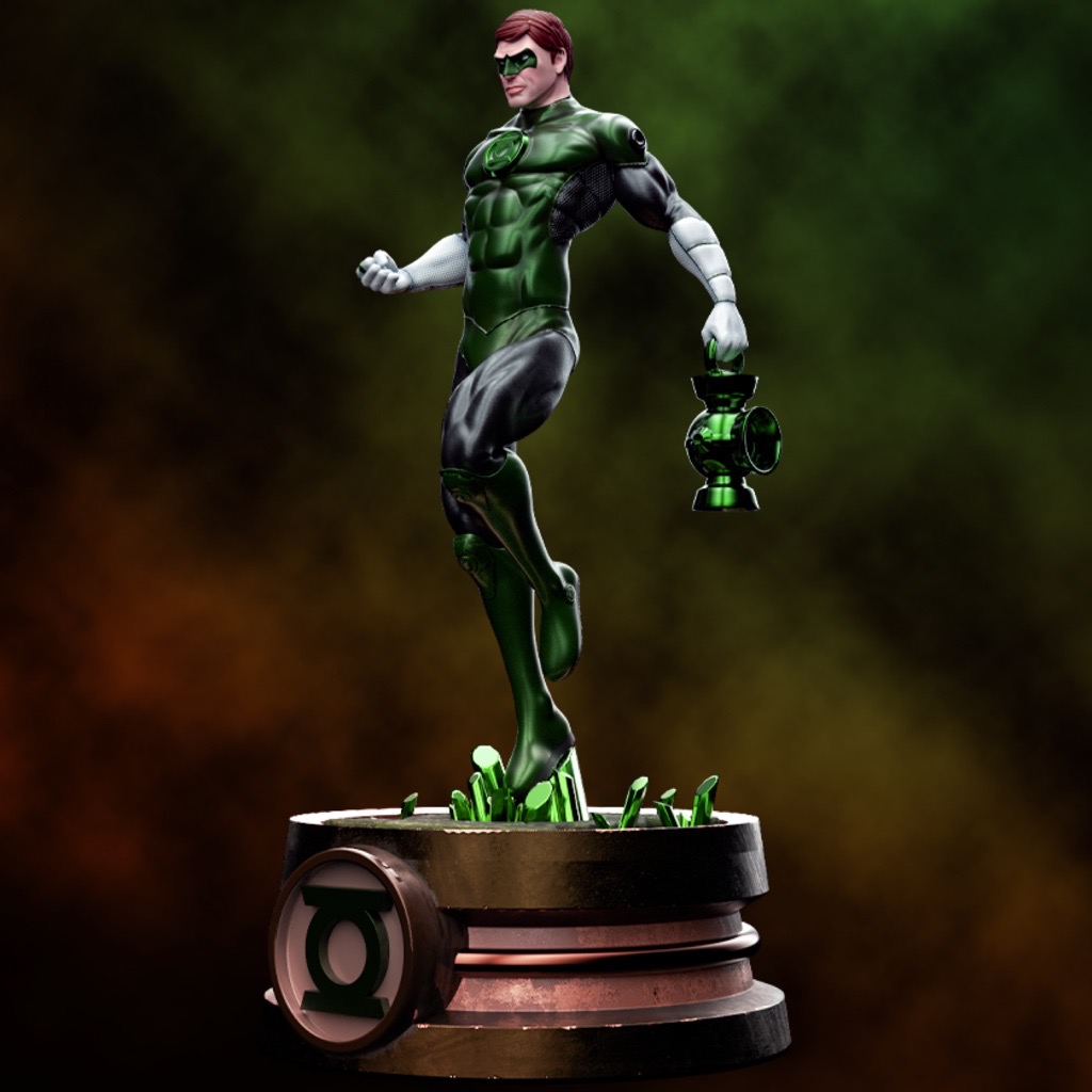 P站图纸印象馆 Nacho CG DC漫画 绿灯侠 哈尔·乔丹 Nacho CG DC漫画 绿灯侠 哈尔·乔丹