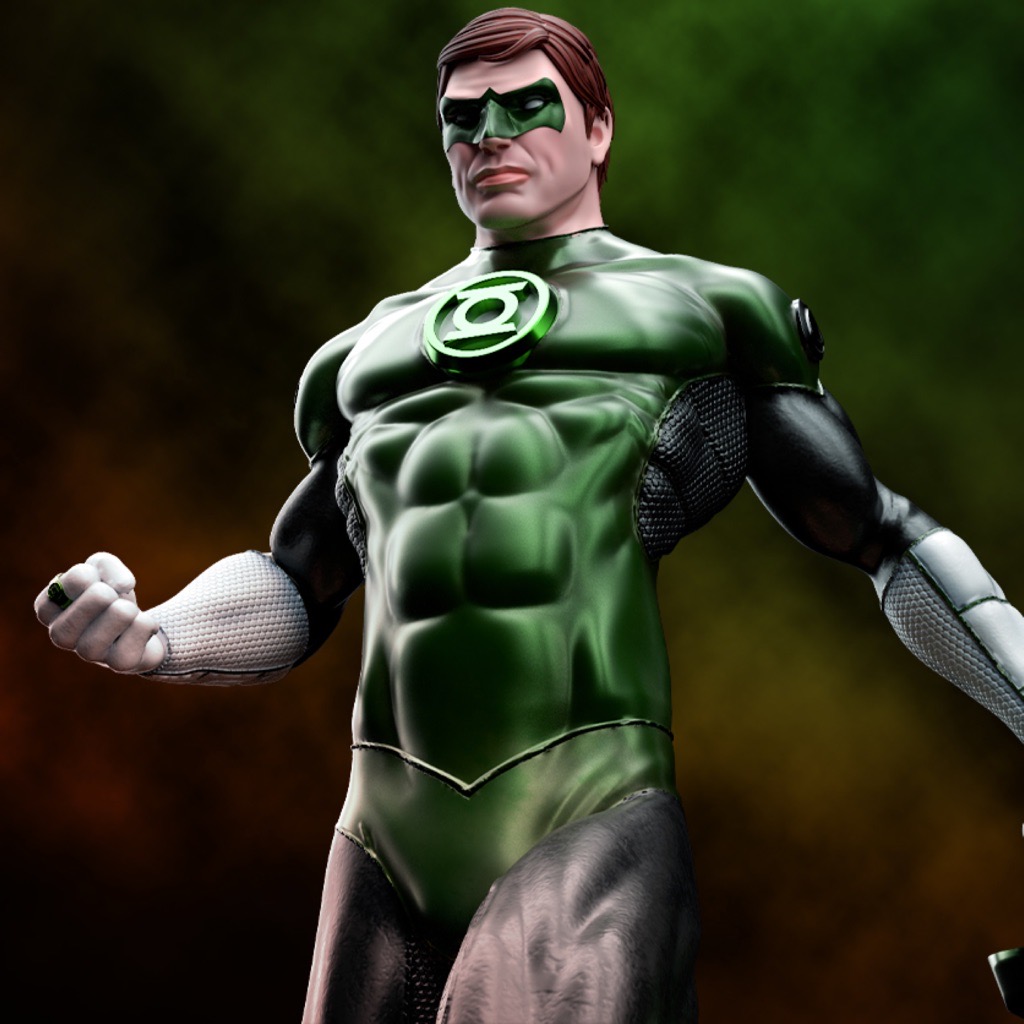 P站图纸印象馆 Nacho CG DC漫画 绿灯侠 哈尔·乔丹 Nacho CG DC漫画 绿灯侠 哈尔·乔丹