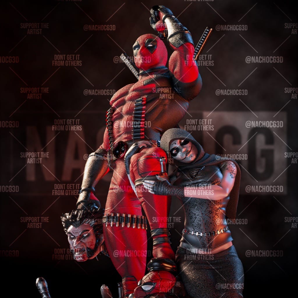 P站图纸印象馆 Nacho CG 死侍屠杀漫威宇宙 Nacho CG 死侍屠杀漫威宇宙