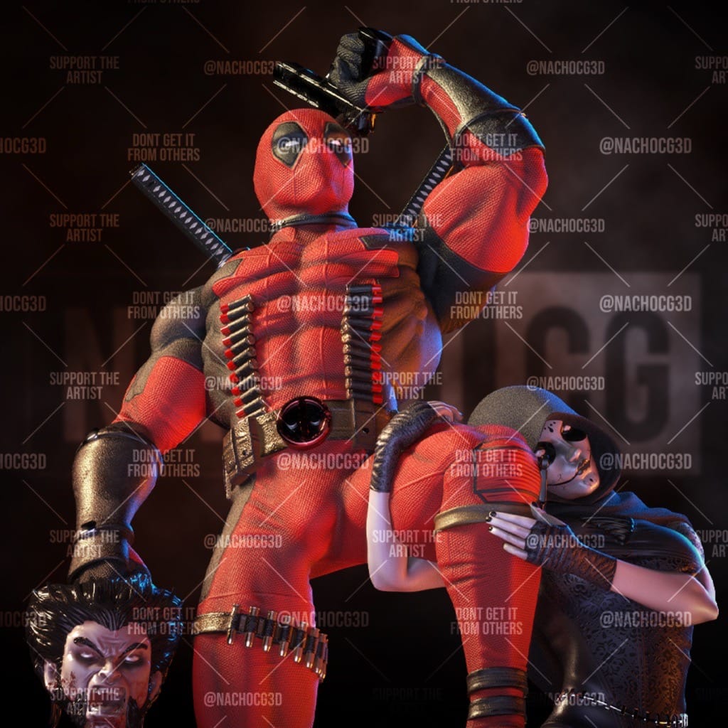 P站图纸印象馆 Nacho CG 死侍屠杀漫威宇宙 Nacho CG 死侍屠杀漫威宇宙