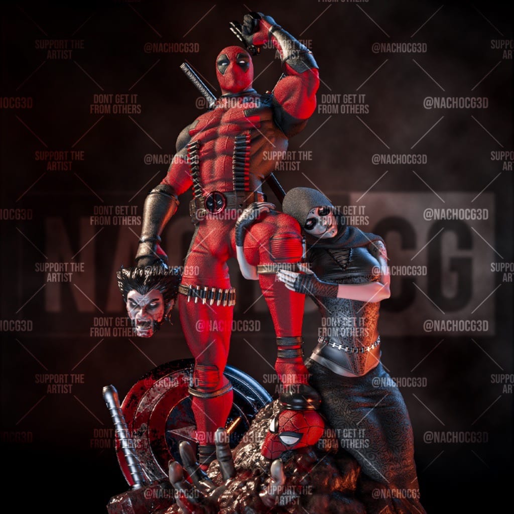 P站图纸印象馆 Nacho CG 死侍屠杀漫威宇宙 Nacho CG 死侍屠杀漫威宇宙