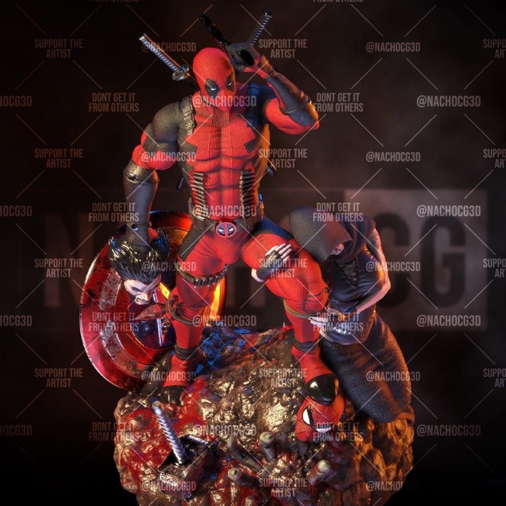 P站图纸印象馆 Nacho CG 死侍屠杀漫威宇宙 Nacho CG 死侍屠杀漫威宇宙