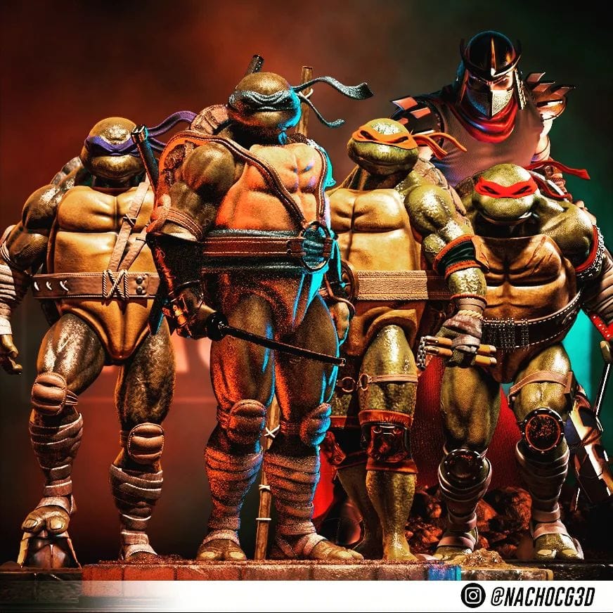 P站图纸印象馆 Nacho CG 忍者神龟 Nacho CG 忍者神龟