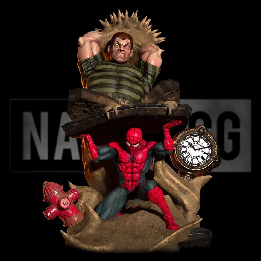 P站图纸印象馆 Nacho CG 漫威 蜘蛛侠对战流沙人 Nacho CG 漫威 蜘蛛侠对战流沙人