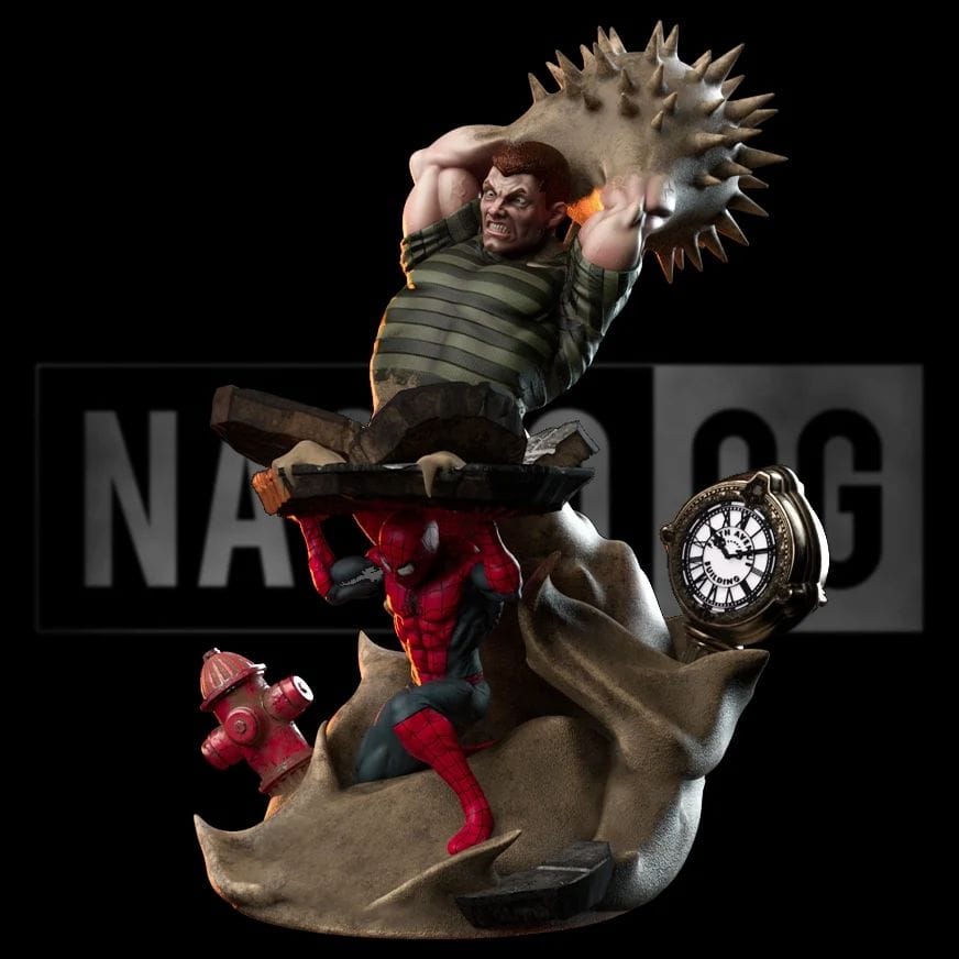 P站图纸印象馆 Nacho CG 漫威 蜘蛛侠对战流沙人 Nacho CG 漫威 蜘蛛侠对战流沙人