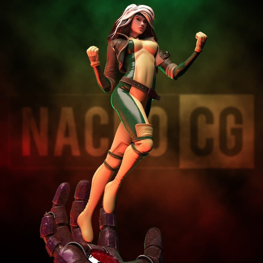 P站图纸印象馆 Nacho CG 漫威 X战警 罗莎女 Nacho CG 漫威 X战警 罗莎女