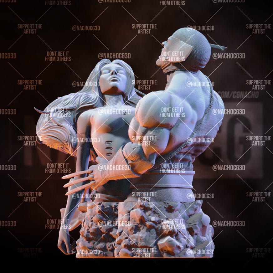 P站图纸印象馆 Nacho CG 漫威 金刚狼 凤凰女之死 Nacho CG 漫威 金刚狼 凤凰女之死