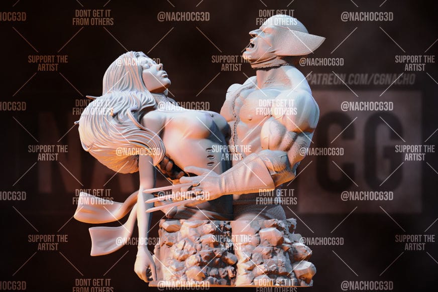 P站图纸印象馆 Nacho CG 漫威 金刚狼 凤凰女之死 Nacho CG 漫威 金刚狼 凤凰女之死