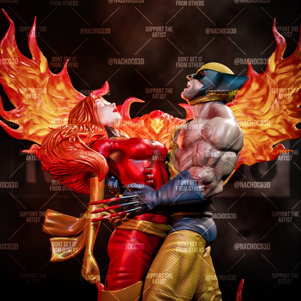 P站图纸印象馆 Nacho CG 漫威 金刚狼 凤凰女之死 Nacho CG 漫威 金刚狼 凤凰女之死