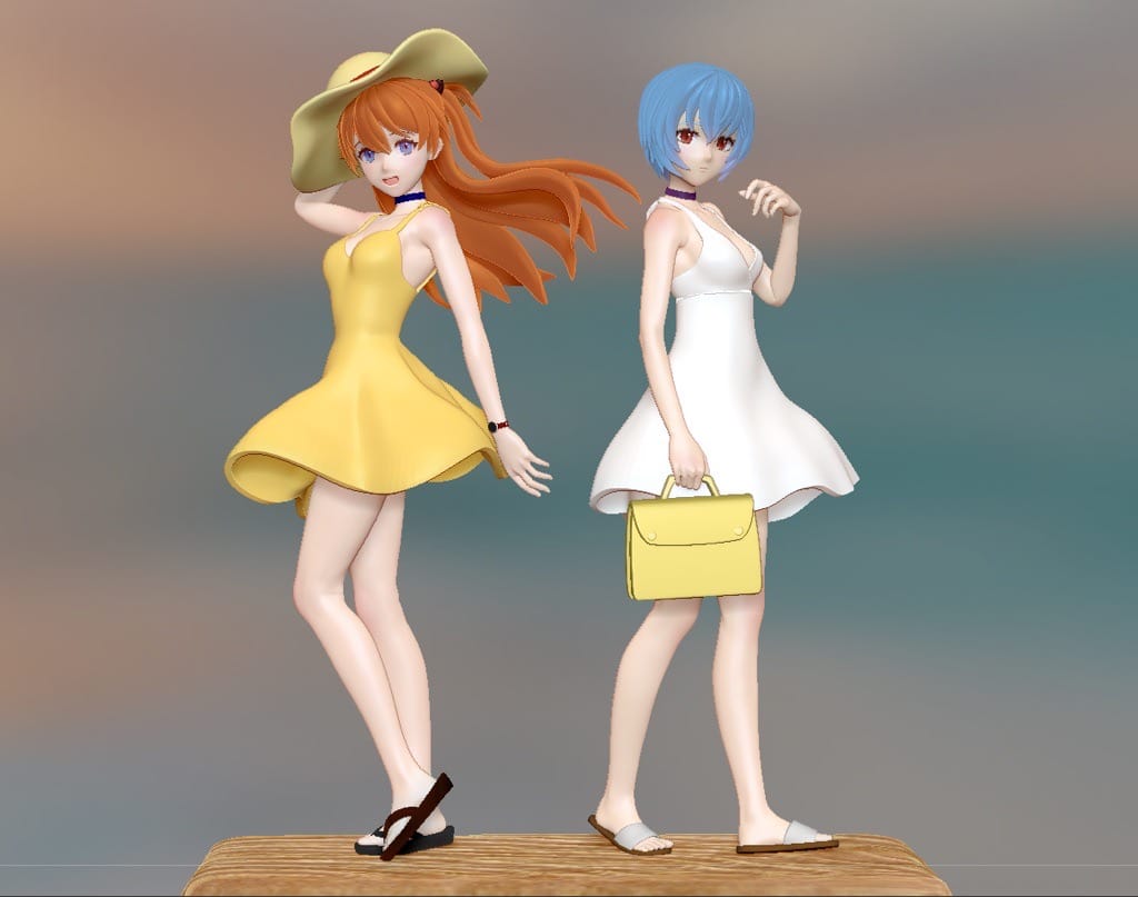 P站图纸印象馆 Neko 新世纪福音战士 明日香和丽 Neko 新世纪福音战士 明日香和丽