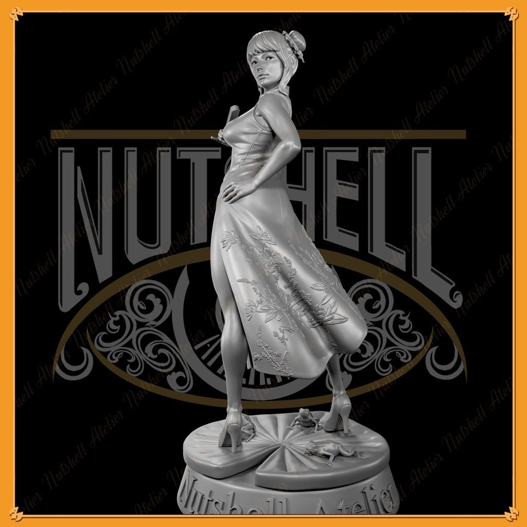 P站图纸印象馆 Nutshell Atelier 穿连衣裙的中国女孩 Nutshell Atelier 穿连衣裙的中国女孩