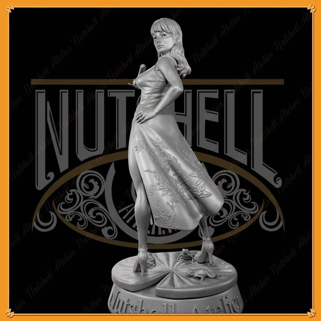 P站图纸印象馆 Nutshell Atelier 穿连衣裙的中国女孩 Nutshell Atelier 穿连衣裙的中国女孩