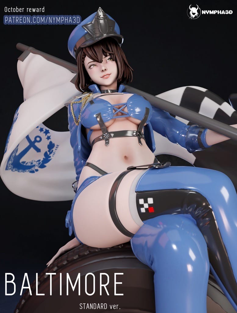 P站图纸印象馆 NYMPHA 3D 碧蓝航线 巴尔的摩 NYMPHA 3D 碧蓝航线 巴尔的摩