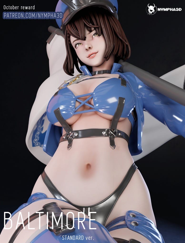 P站图纸印象馆 NYMPHA 3D 碧蓝航线 巴尔的摩 NYMPHA 3D 碧蓝航线 巴尔的摩