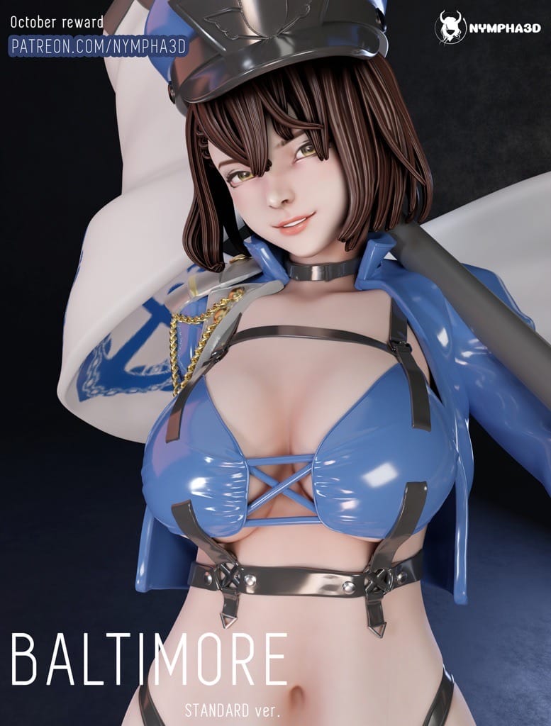 P站图纸印象馆 NYMPHA 3D 碧蓝航线 巴尔的摩 NYMPHA 3D 碧蓝航线 巴尔的摩