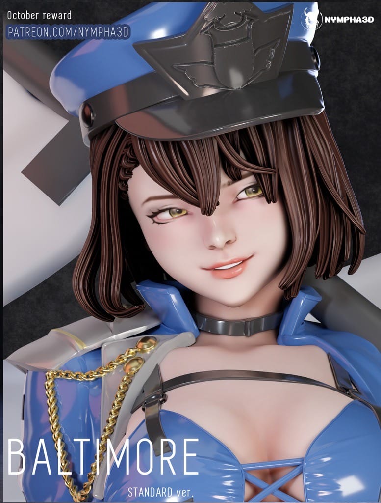 P站图纸印象馆 NYMPHA 3D 碧蓝航线 巴尔的摩 NYMPHA 3D 碧蓝航线 巴尔的摩