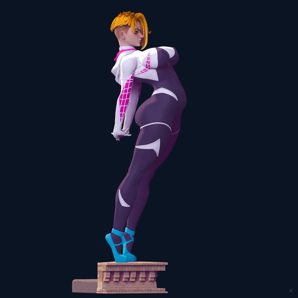 P站图纸印象馆 Officer Rhu 漫威 蜘蛛侠 格温 Officer Rhu 漫威 蜘蛛侠 格温