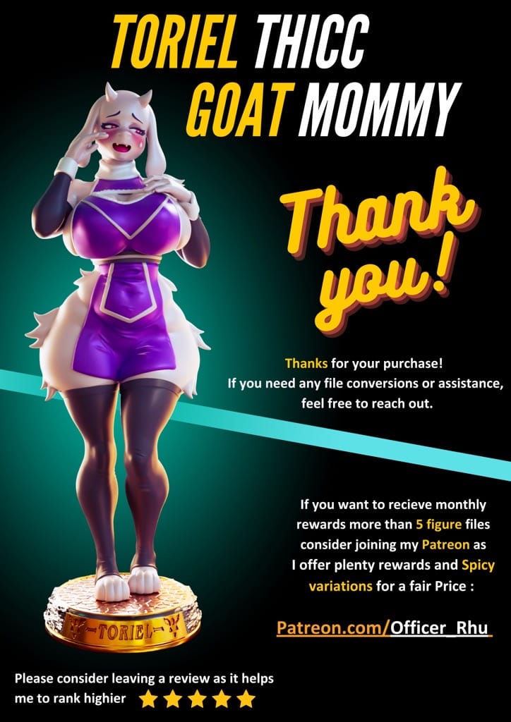 P站图纸印象馆 Officer Rhu 传说之下 托丽尔 Officer Rhu 传说之下 托丽尔