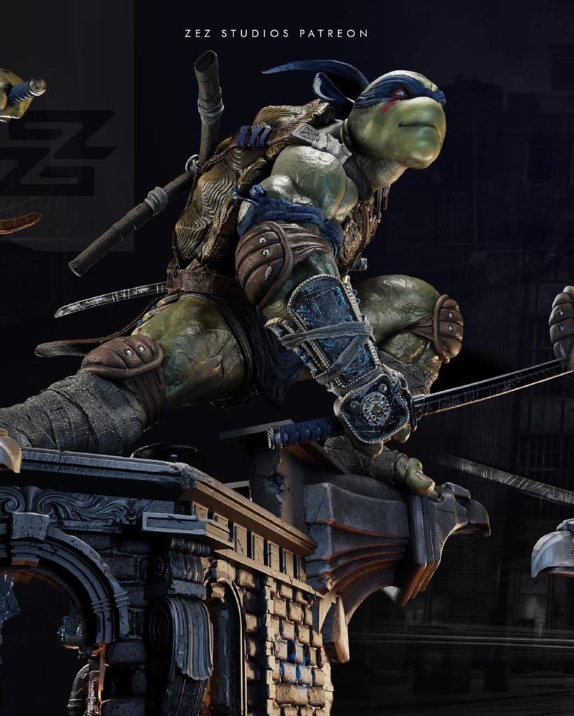 P站图纸印象馆 ZEZ STUDIOS 忍者神龟 莱昂纳多 ZEZ STUDIOS 忍者神龟 莱昂纳多