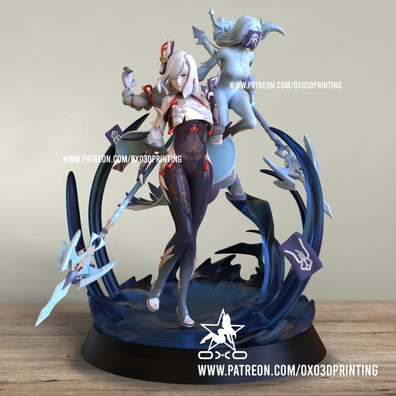 P站图纸印象馆 OXO3D 原神 申鹤 OXO3D 原神 申鹤