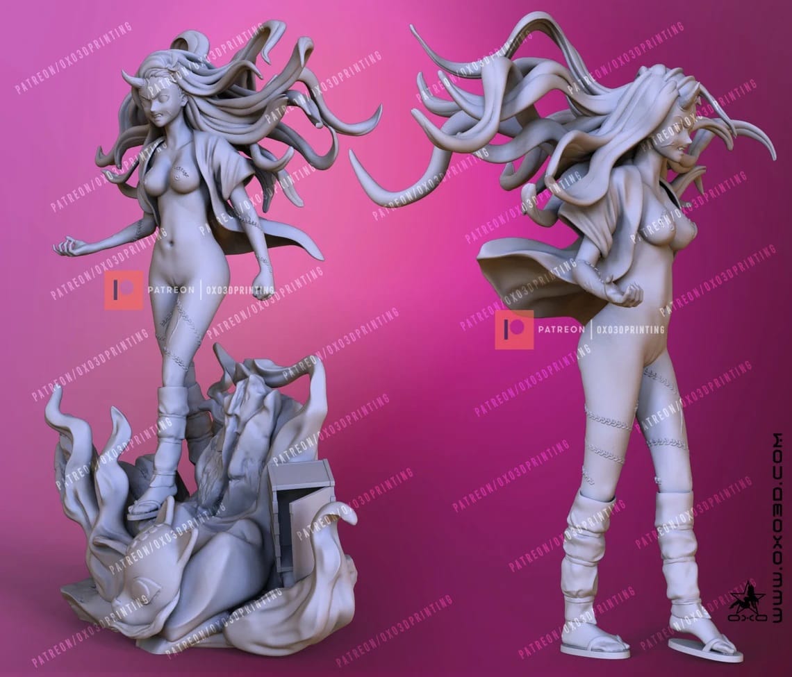 P站图纸印象馆 OXO3D 鬼灭之刃 灶门祢豆子 OXO3D 鬼灭之刃 灶门祢豆子