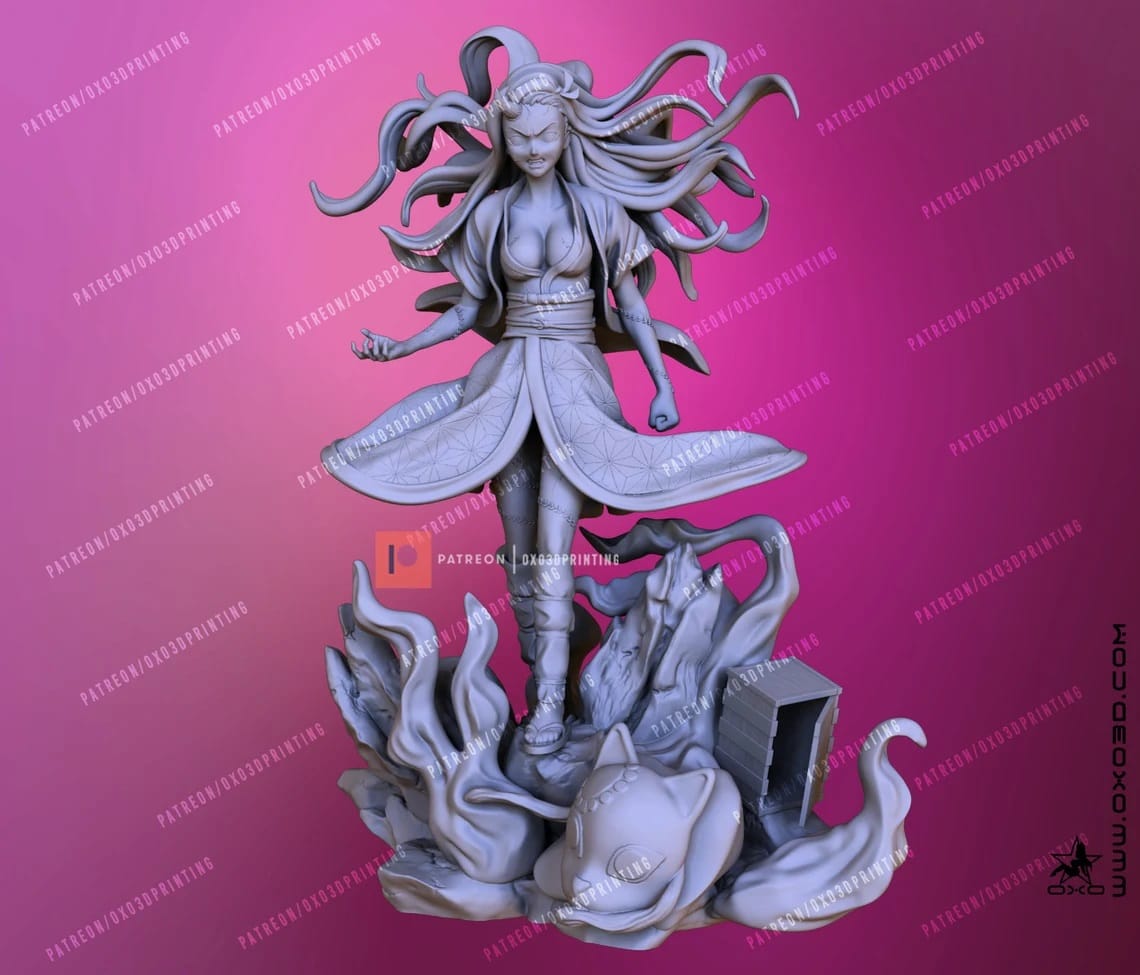 P站图纸印象馆 OXO3D 鬼灭之刃 灶门祢豆子 OXO3D 鬼灭之刃 灶门祢豆子