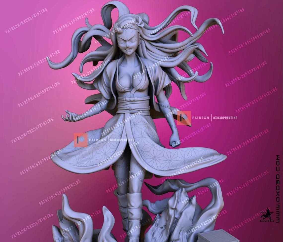 P站图纸印象馆 OXO3D 鬼灭之刃 灶门祢豆子 OXO3D 鬼灭之刃 灶门祢豆子