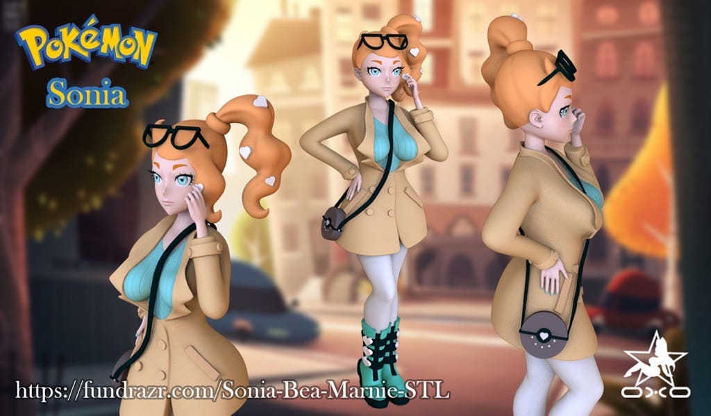 P站图纸印象馆 OXO3D 精灵宝可梦 索妮亚 OXO3D 精灵宝可梦 索妮亚