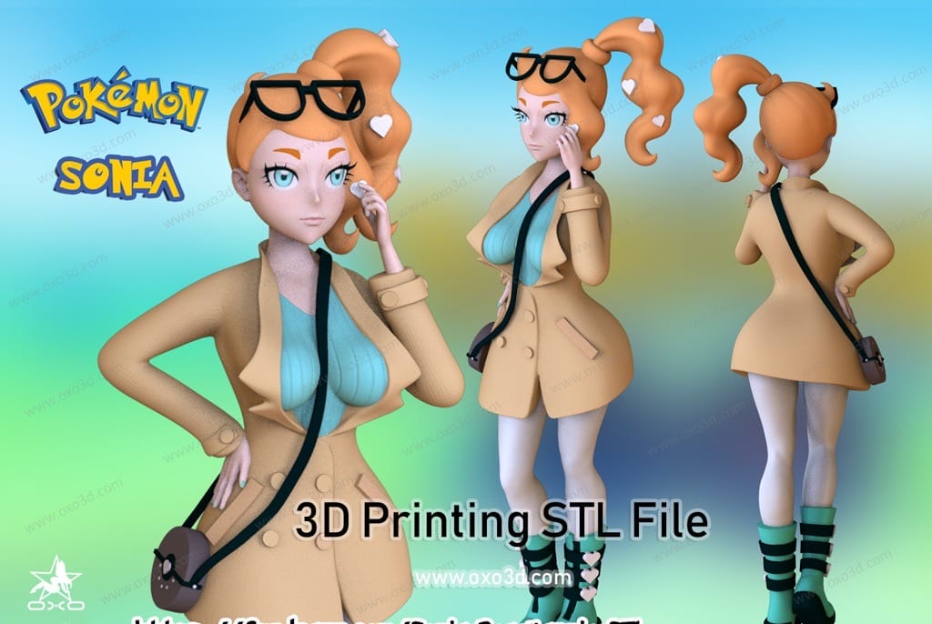 P站图纸印象馆 OXO3D 精灵宝可梦 索妮亚 OXO3D 精灵宝可梦 索妮亚