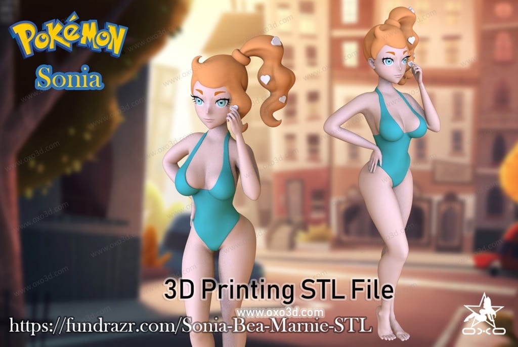 P站图纸印象馆 OXO3D 精灵宝可梦 索妮亚 OXO3D 精灵宝可梦 索妮亚