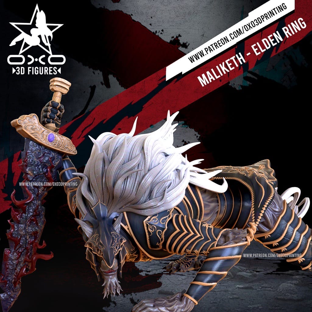 P站图纸印象馆 OXO3D 艾尔登法环 永恒女神玛莉卡 OXO3D 艾尔登法环 永恒女神玛莉卡