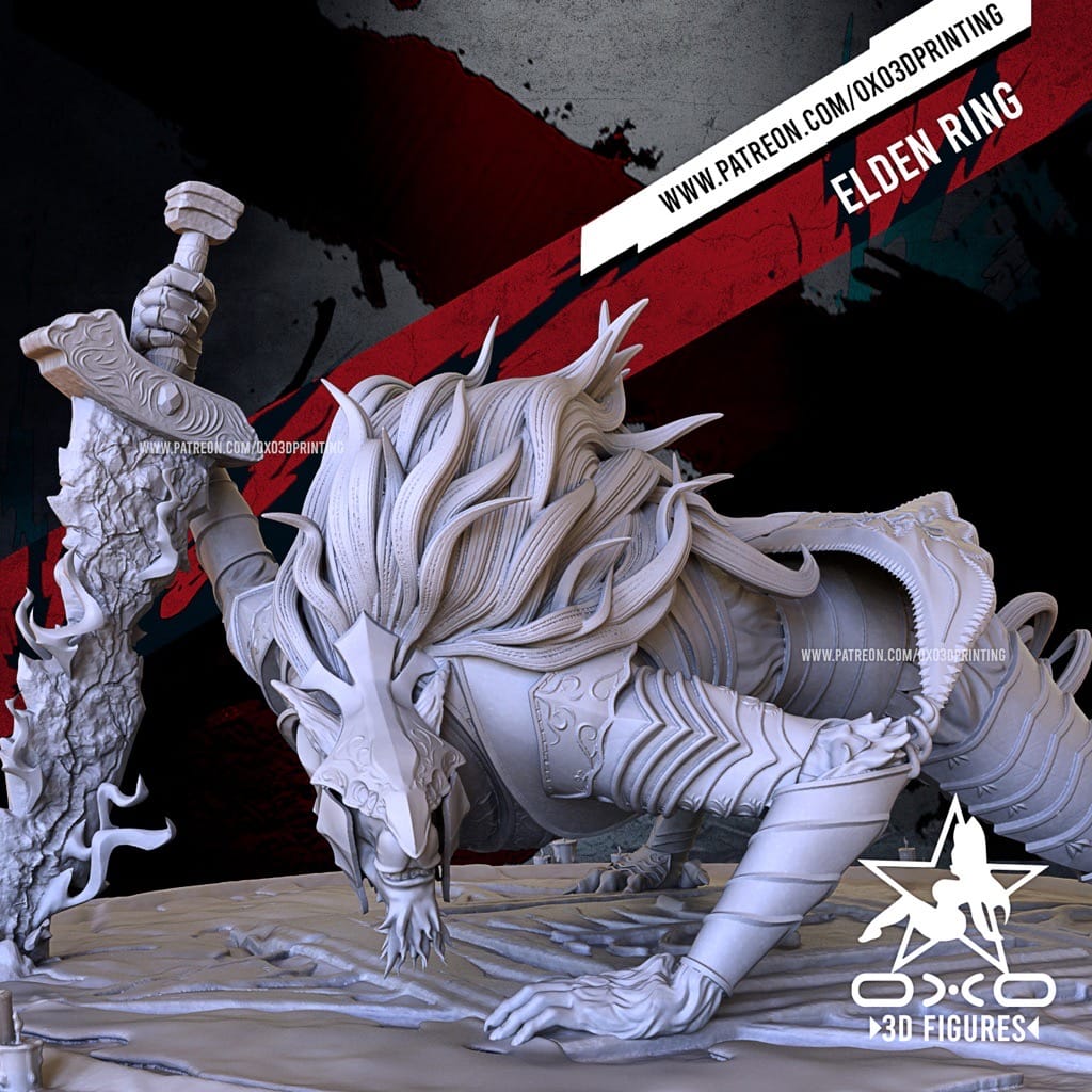 P站图纸印象馆 OXO3D 艾尔登法环 永恒女神玛莉卡 OXO3D 艾尔登法环 永恒女神玛莉卡