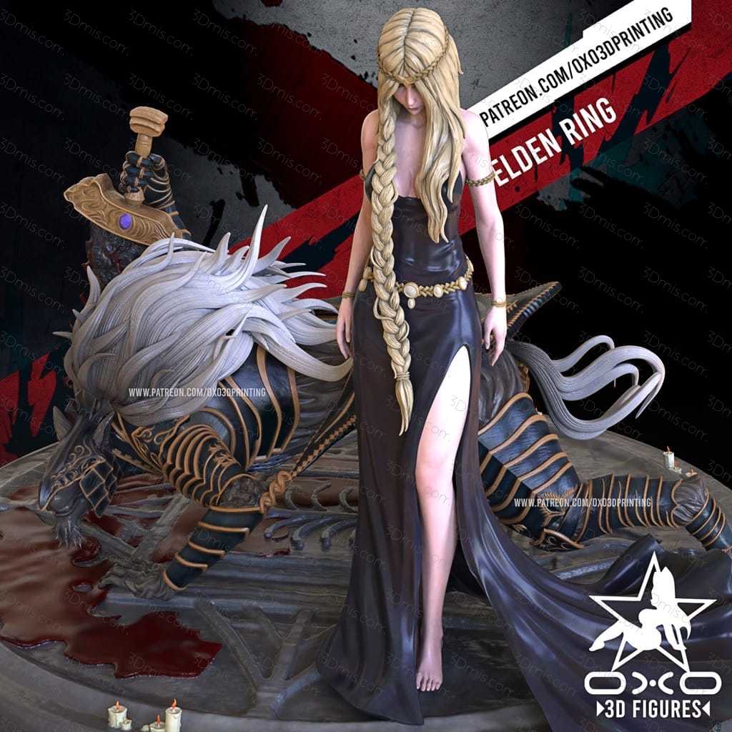 P站图纸印象馆 OXO3D 艾尔登法环 永恒女神玛莉卡 OXO3D 艾尔登法环 永恒女神玛莉卡