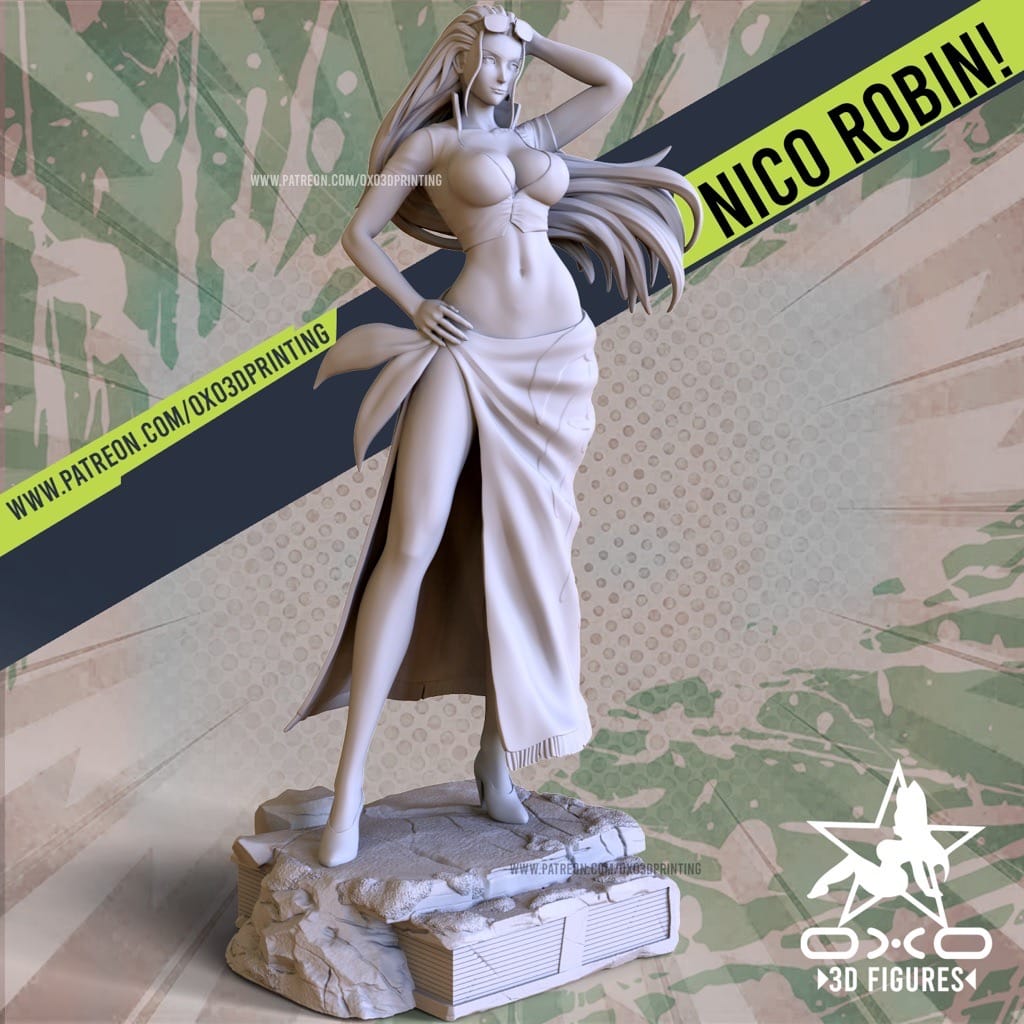 P站图纸印象馆 OXO3D 海贼王 妮可·罗宾 OXO3D 海贼王 妮可·罗宾