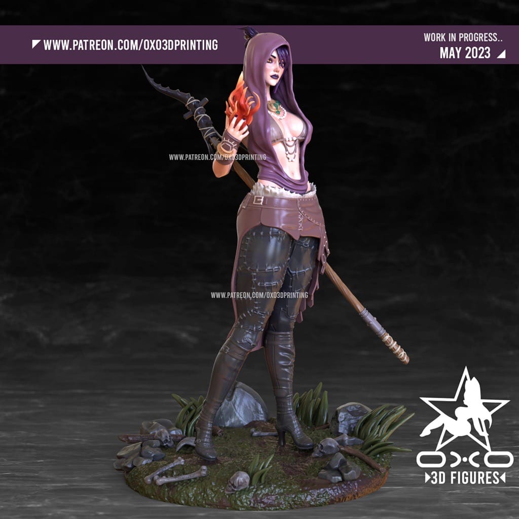 P站图纸印象馆 OXO3D 龙腾世纪 莫瑞甘 OXO3D 龙腾世纪 莫瑞甘