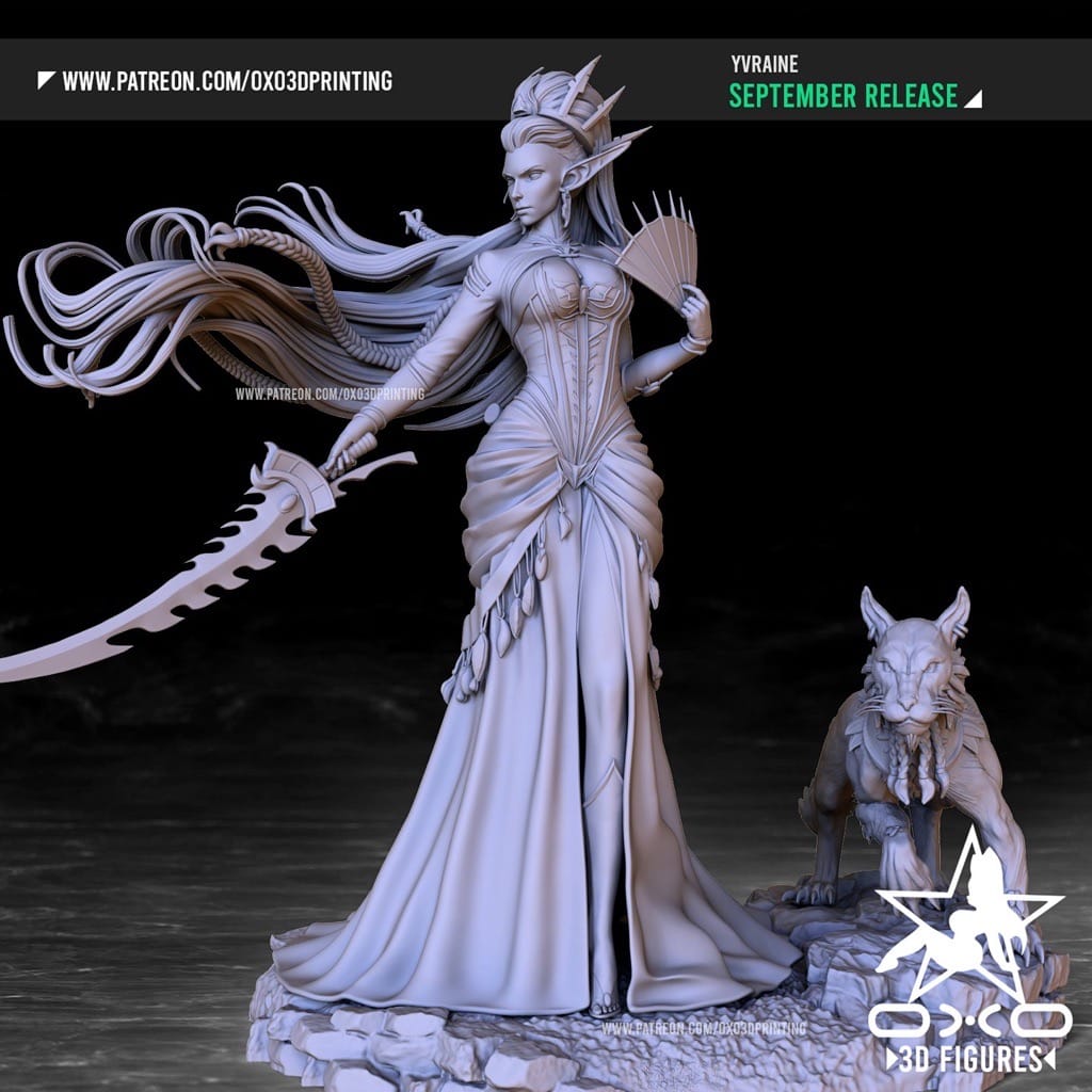 P站图纸印象馆 OXO3D 战锤40k 伊芙琳 OXO3D 战锤40k 伊芙琳