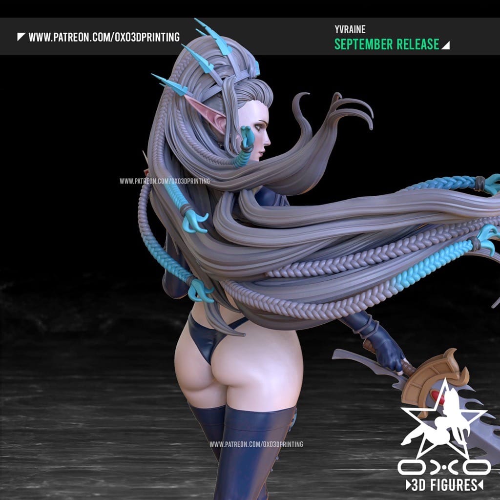 P站图纸印象馆 OXO3D 战锤40k 伊芙琳 OXO3D 战锤40k 伊芙琳