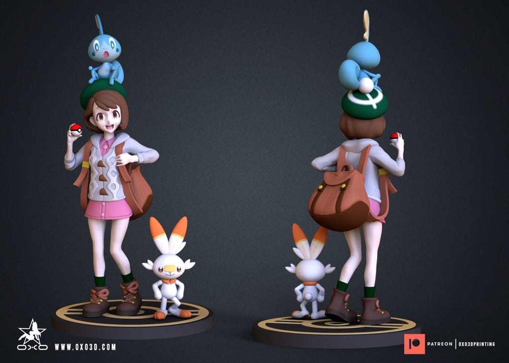 P站图纸印象馆 OXO3D 精灵宝可梦剑盾 小优 OXO3D 精灵宝可梦剑盾 小优