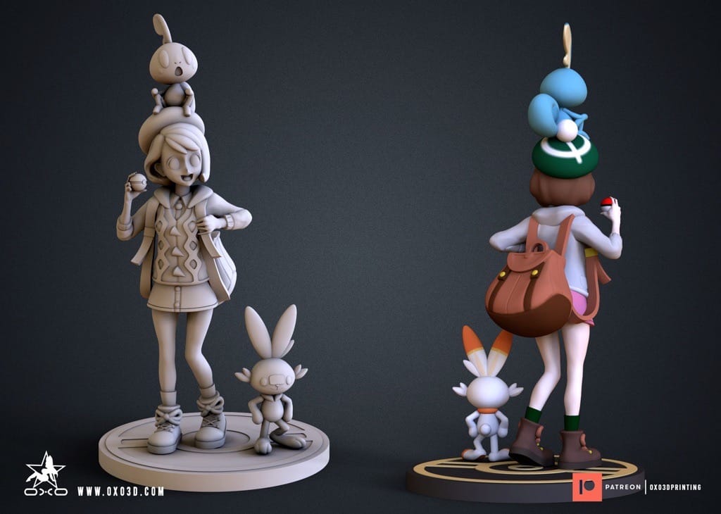 P站图纸印象馆 OXO3D 精灵宝可梦剑盾 小优 OXO3D 精灵宝可梦剑盾 小优